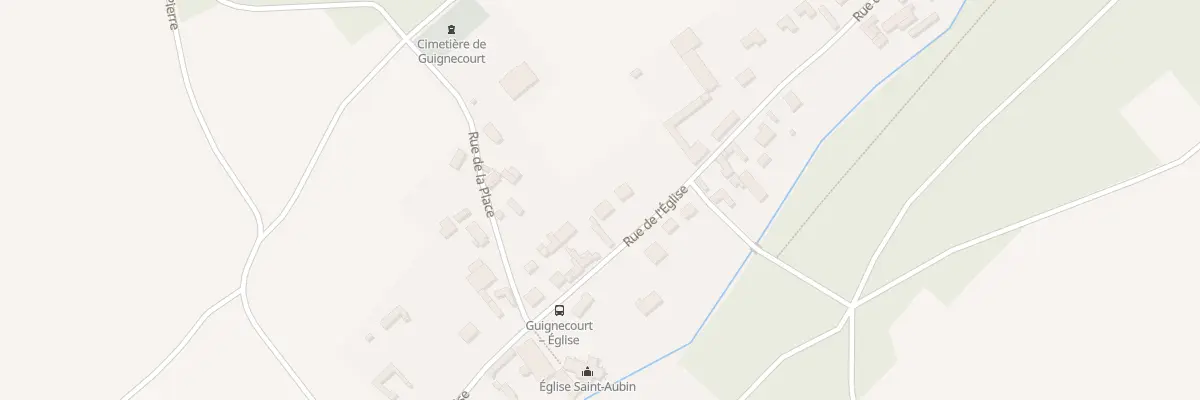 Plan du 237 Rue de l’Eglise à Guignecourt