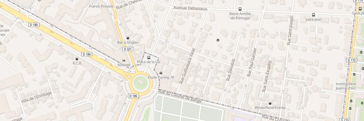Plan du 9 Rue Guilloteaux - Vatel au Chesnay-Rocquencourt