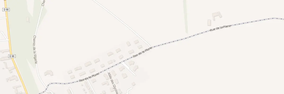 Plan du 33 Rue de la Plane à Taïx
