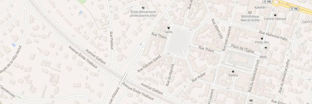 Plan du 9 Rue Félicien David au Vésinet