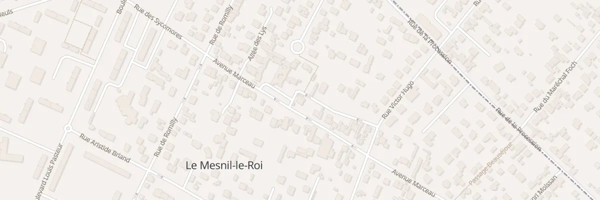 Plan du 74 Av Marceau au Mesnil-le-Roi