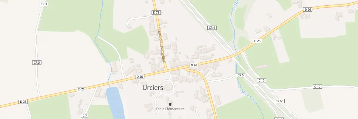 Plan du 13 Le Bourg à Urciers