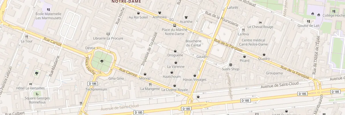 Plan du 15 Rue des Deux Portes à Versailles