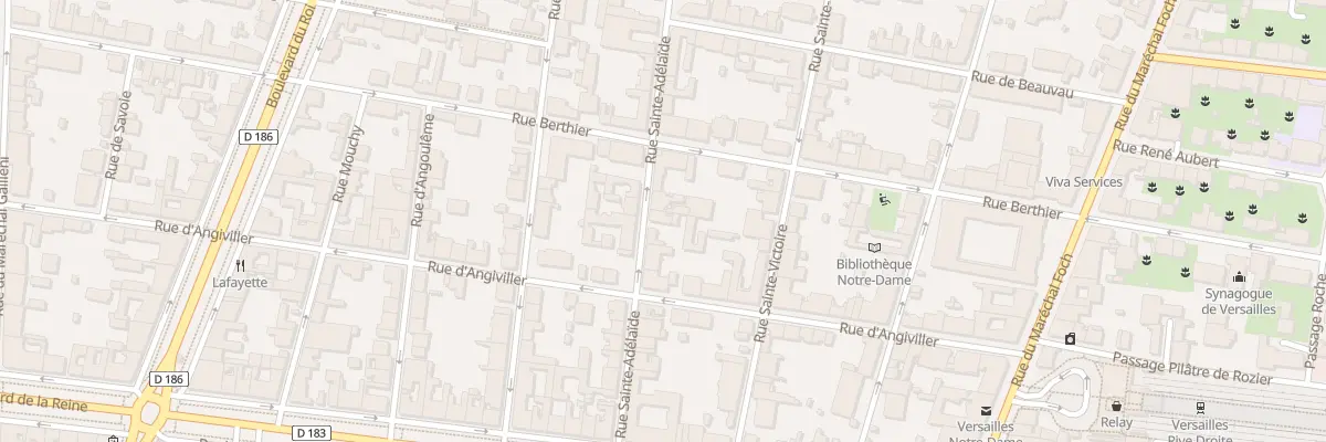 Plan du 18 Rue Sainte Adélaide à Versailles