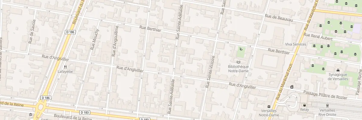 Plan du 14 Rue Sainte Adélaide à Versailles
