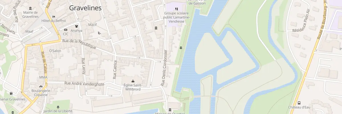 Plan du 25 Rue Denis Cordonnier à Gravelines