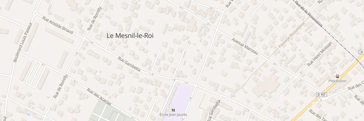 Plan du 48 Rue Gambetta au Mesnil-le-Roi
