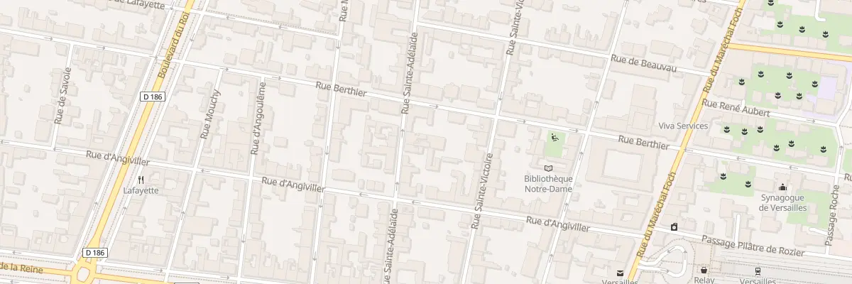 Plan du 20 Rue Sainte Adélaide à Versailles