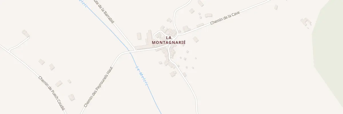 Plan du 13 Rue de La Montagnarié à Dourgne
