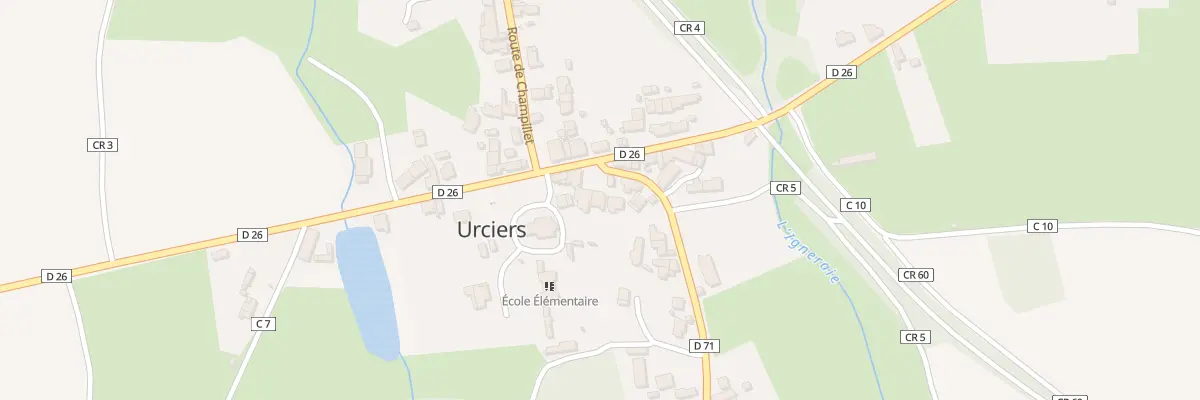 Plan du 24 Le Bourg à Urciers