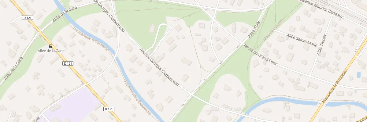 Plan du 46B Av Georges Clémenceau au Vésinet