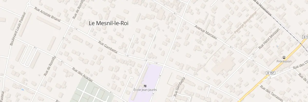 Plan du 44 Rue Gambetta au Mesnil-le-Roi