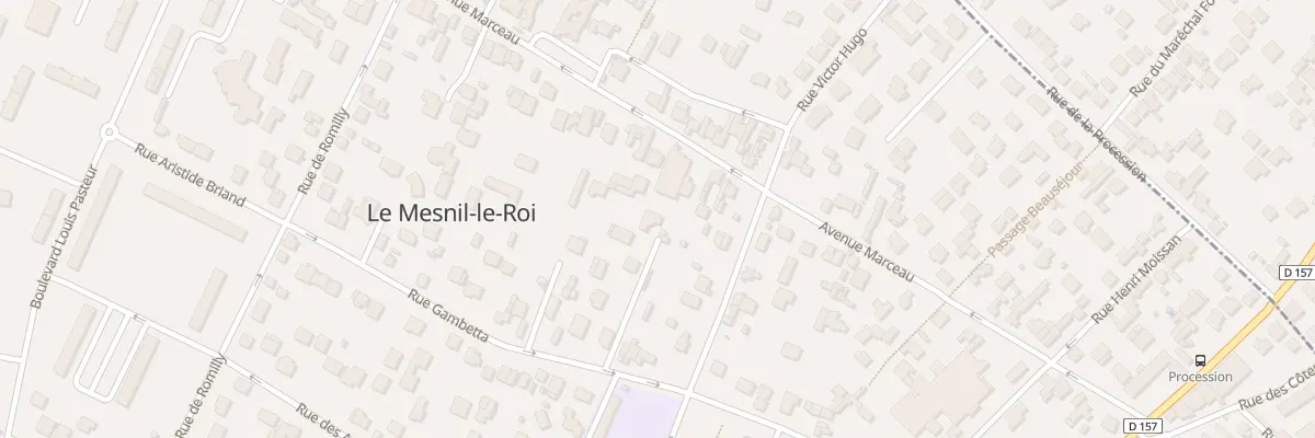 Plan du 50T Rue Gambetta au Mesnil-le-Roi