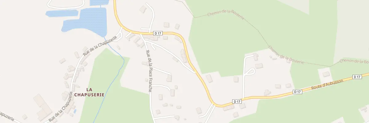 Plan du 25 Rte d’Aubusson à Blessac