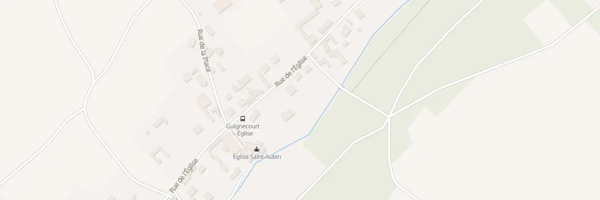 Plan du 238 Rue de l’Eglise à Guignecourt