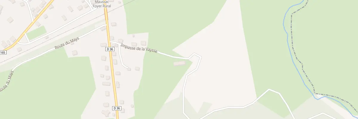 Plan du 7 Imp de la Vaysse à Clergoux