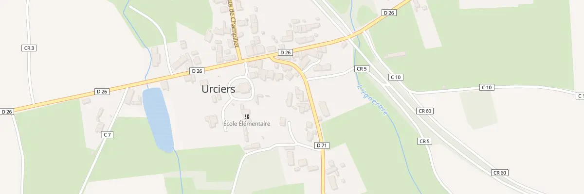 Plan du 10 Rte de Lignerolles à Urciers