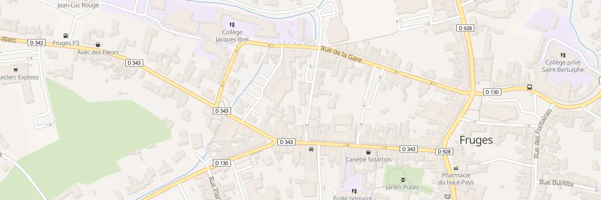 Plan du 3 Rue Blondel à Fruges