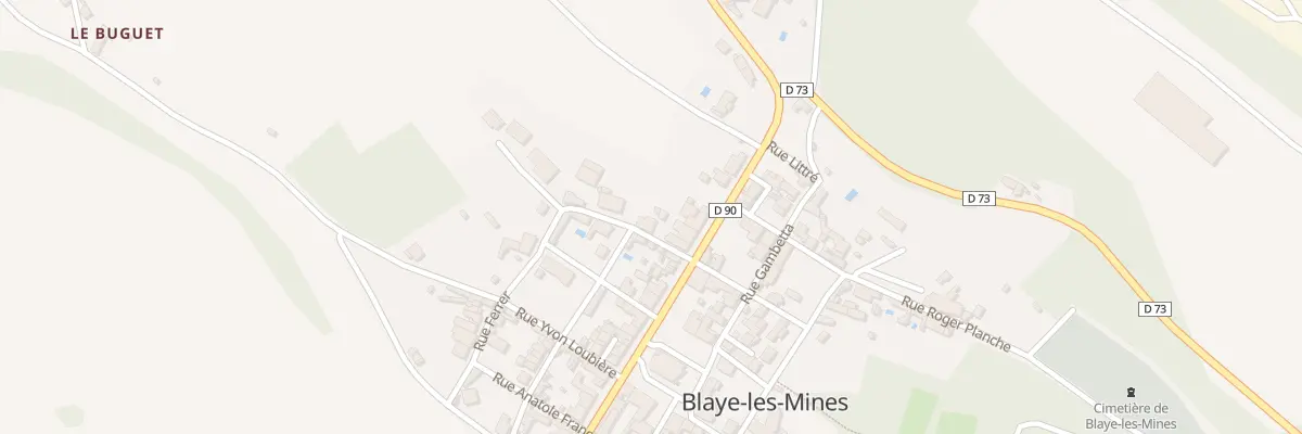 Plan du 10 Rue B J Artigues à Blaye-les-Mines