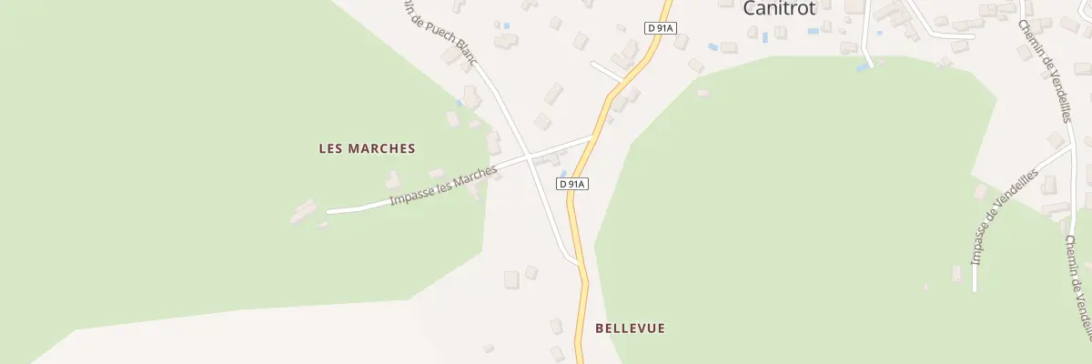 Plan du 11 Che de Puech Blanc à Monestiés