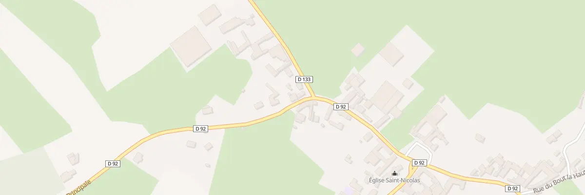 Plan du 10 Rue Principale le Village à Audincthun