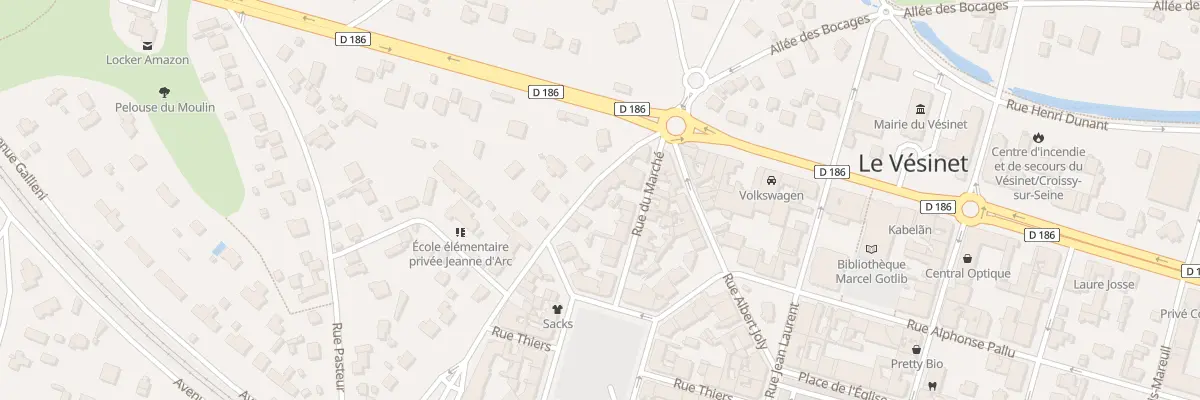Plan du 28 Av Horace Vernet au Vésinet