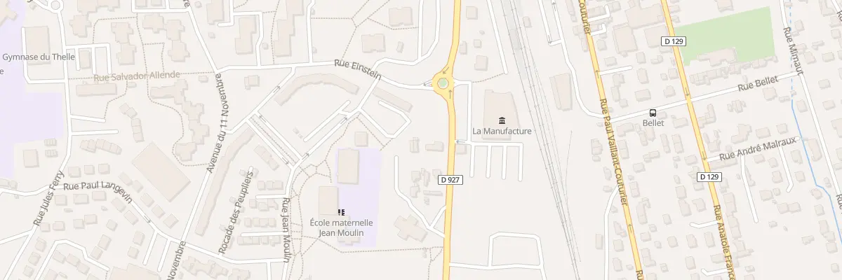 Plan du 10 Rue Aristide Briand à Méru