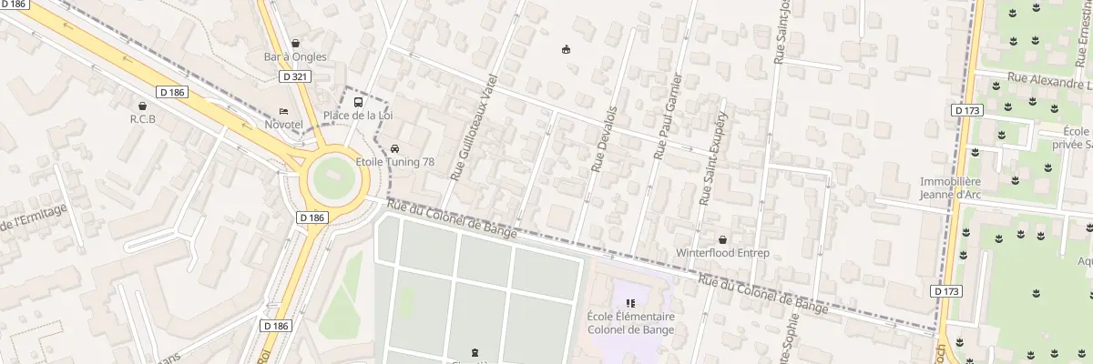 Plan du 12 Rue Jean Mermoz au Chesnay-Rocquencourt