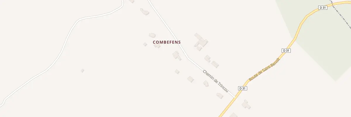 Plan du 5103 Combefens à Poulan-Pouzols