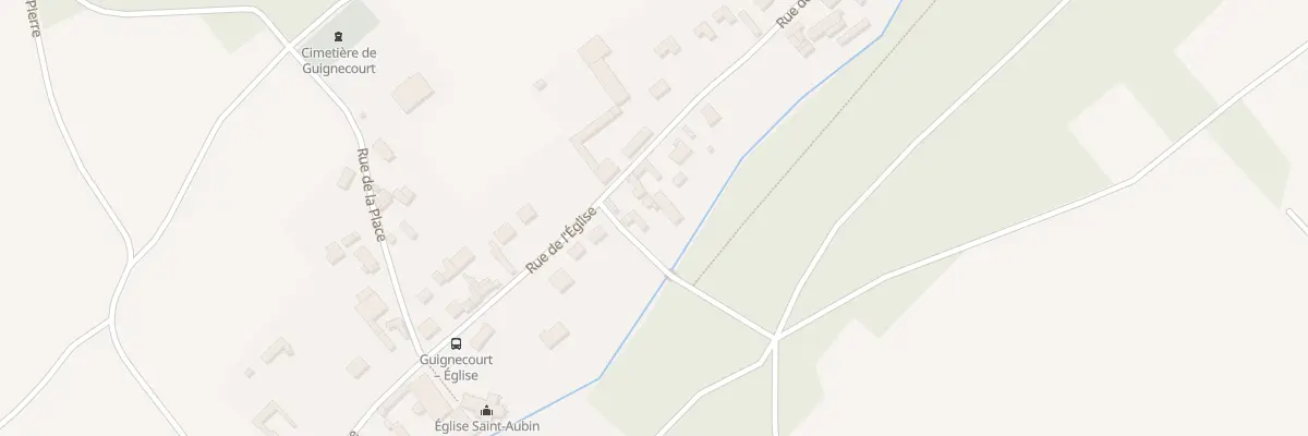Plan du 324 Rue de l’Eglise à Guignecourt