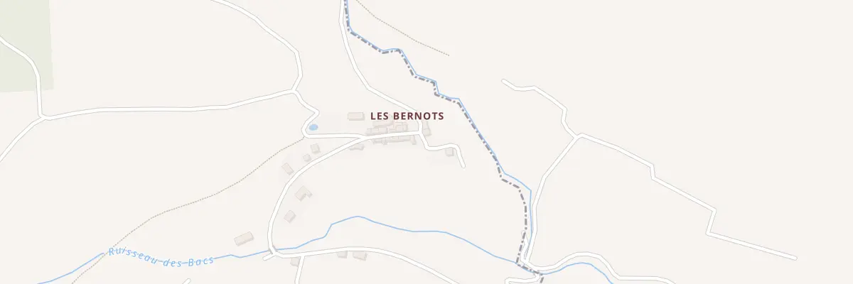 Plan du Hameau des Bernots à Saint-Jean-de-Paracol