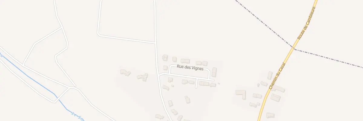 Plan du 14A Rue des Vignes à Cambieure