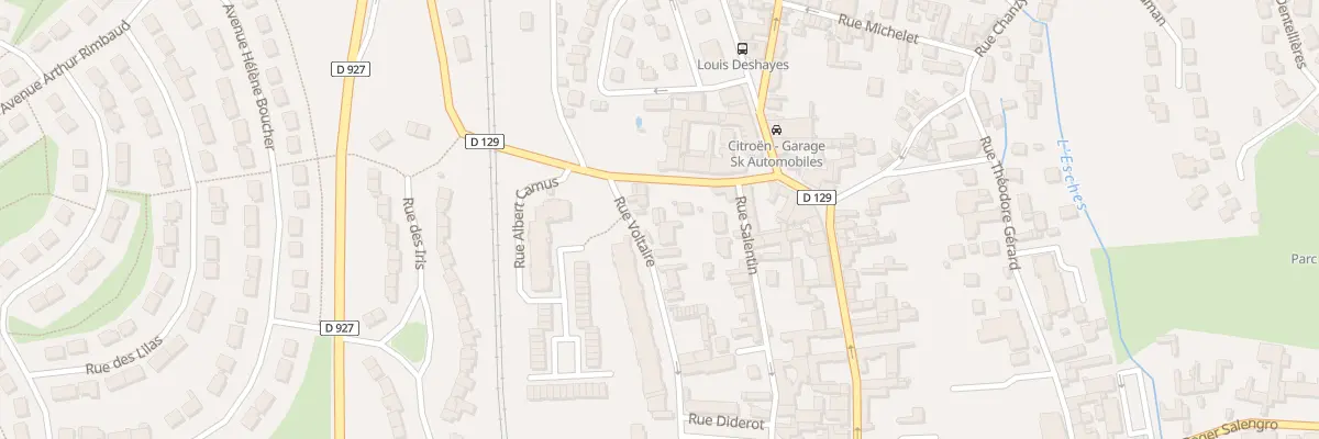 Plan du 3 Rue Voltaire à Méru