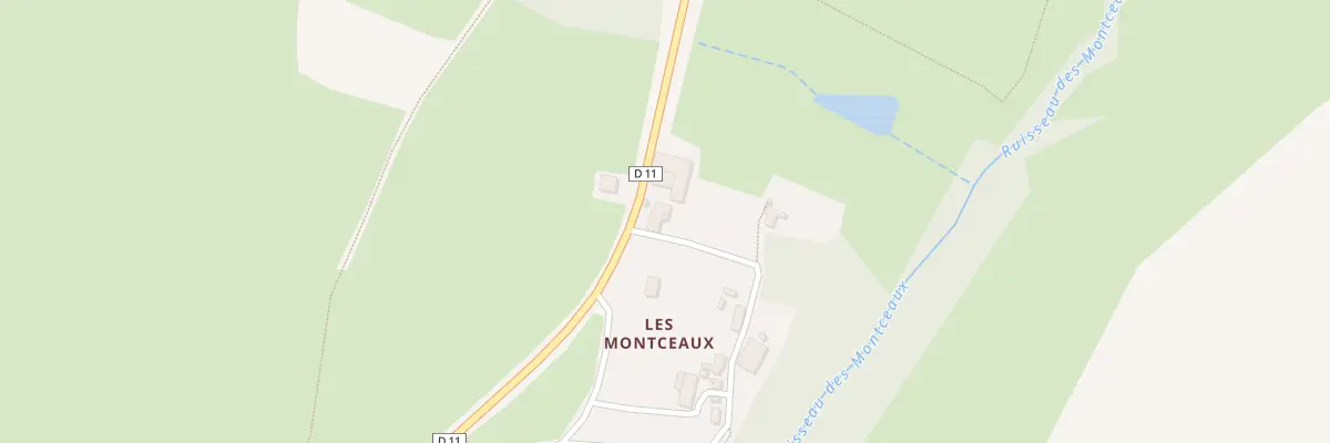 Plan du 2 Les Montceaux à Clugnat