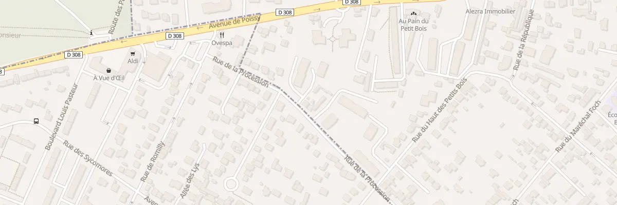 Plan du 70 Rue de la Procession à Maisons-Laffitte