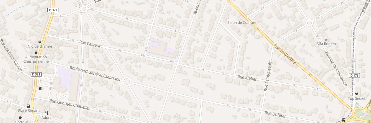 Plan du 4B Av de Bellevue au Chesnay-Rocquencourt