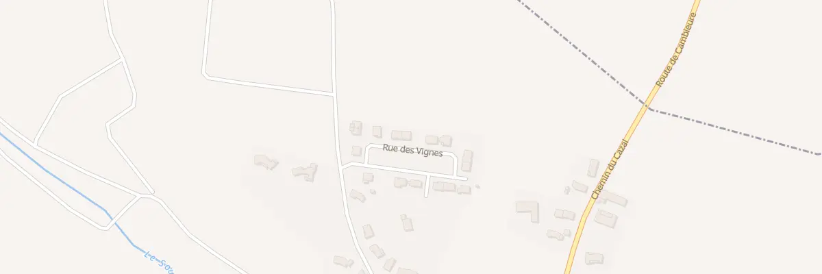 Plan du 10 Rue des Vignes à Cambieure