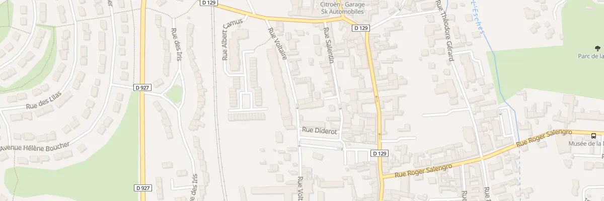 Plan du 15 Rue Voltaire à Méru