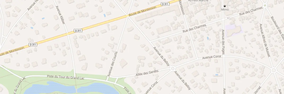Plan du 39 Av du Belloy au Vésinet