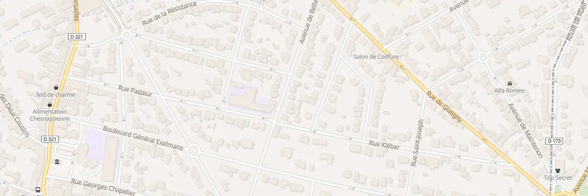 Plan du 10 Av de Bellevue au Chesnay-Rocquencourt