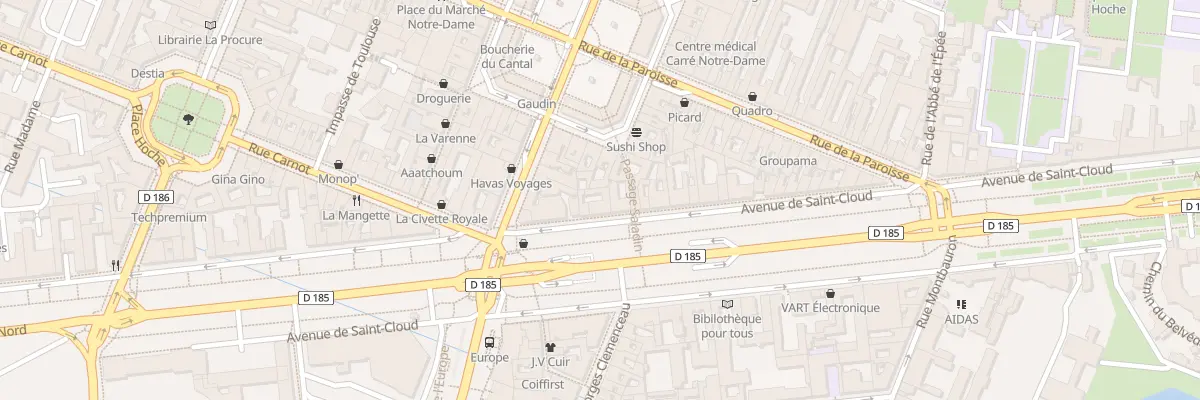 Plan du 31 Av de Saint-Cloud à Versailles