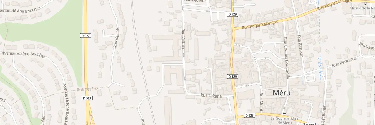 Plan du 29 Rue Voltaire à Méru