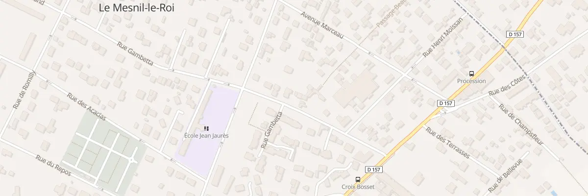 Plan du 24 Rue Gambetta au Mesnil-le-Roi