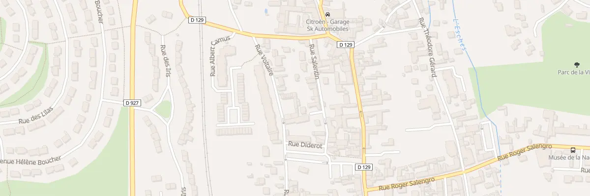 Plan du 13 Rue Voltaire à Méru