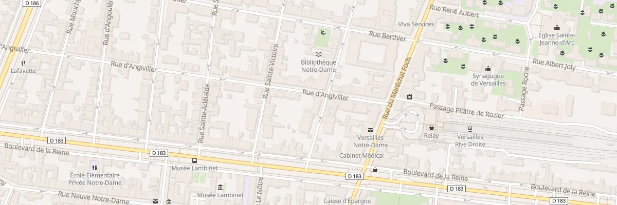 Plan du 32B Rue d’Angiviller à Versailles