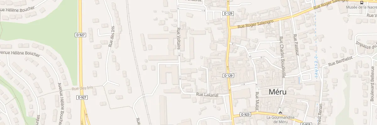Plan du 29B Rue Voltaire à Méru