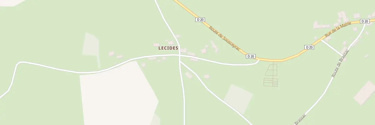 Plan du 1 Village de Lecides à Saint-Saury