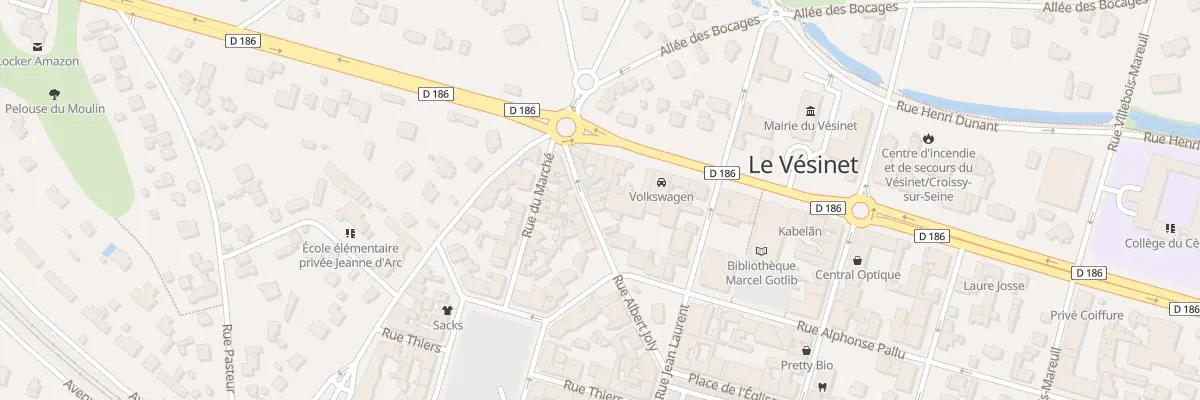 Plan du 10 Rue Albert Joly au Vésinet