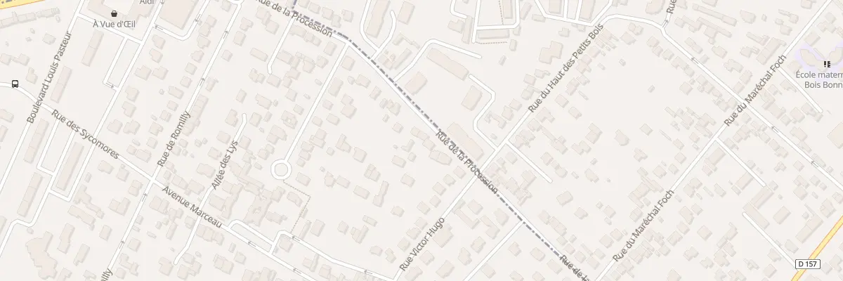 Plan du 57 Rue de la Procession au Mesnil-le-Roi