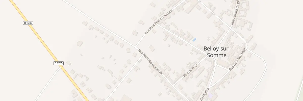 Plan du 16 Rue Marcelle Genevoix à Belloy-sur-Somme